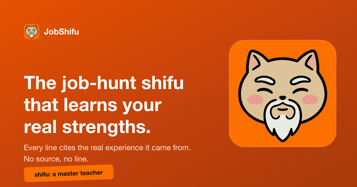 Laid off in April. I tried every job-search AI tool, ended up built the job-search tool I couldn't f logo